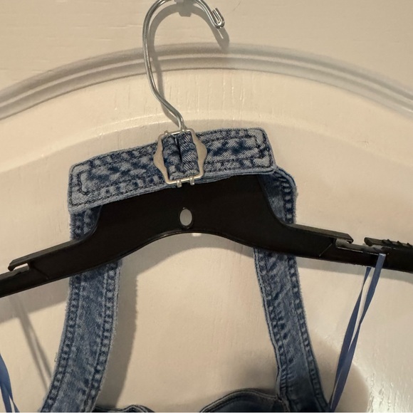 XL Sincerely Jules Denim Halter Top - Picture 4 of 7